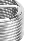 Close-up of 10Pcs M18x1.5 Thread Inserts Coil Type Screw Bushing Expansion Tool Heavy Duty Stainless Steel for metal threads