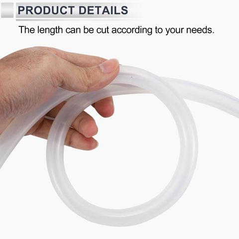 Silicone Vacuum Hose For Cars High Temperature Clear Tubing 3.3 Ft Long 3/8 Inch Inner Diameter 10mm 2.5mm Wall Thickness Auto Vacuum Line
