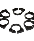 Six Piece Plastic Hose Clamp Set Three Quarter Inch For Aquarium Low Pressure Devices Such As Canister Filters Protein Skimmers And Other Hoses Secure Clamps Durable Plastic Construction For Safe Non Reactive Fit In Freshwater And Saltwater Setups