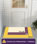 Colorful Floral Front Door Mat 17x30 Outdoor Entrance Doormat Slip Resistant Dirt Trapper For Patio Porch Garage in size chart