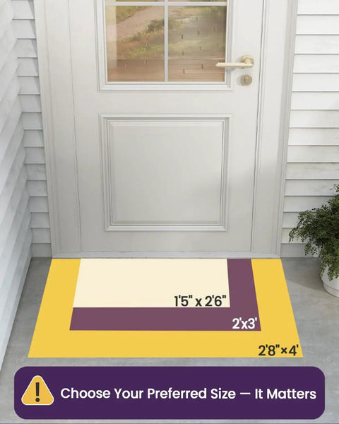 Colorful Floral Front Door Mat 17x30 Outdoor Entrance Doormat Slip Resistant Dirt Trapper For Patio Porch Garage in size chart