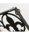 Heavy Duty Iron Corner Braces Tough As Nails Floating Shelf Supports Wall Mounted Triangle Plant Stand Steel L Brackets close-up