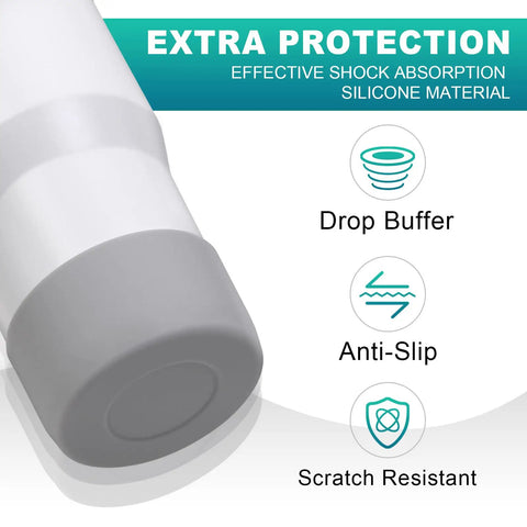 Two Pack Silicone Boot Protective Sleeve For 40 Oz And 30 Oz Tumblers With Handle Bottom Guard Cover For Water Bottles Shockproof
