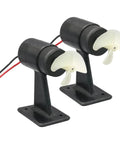 Pair of Underwater RC Thruster Motor for Jet Boats and Submarines, Anti Rust Propeller Drive with CW CCW on stands