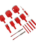 Heavy Duty Dry And Wet Hole Saw Kit For Ceramic Glass Tile Marble Granite 12 Piece Pro-Grade Brazed Saws With Serrated Drill Bits