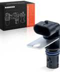 Engine Crankshaft Position Sensor Drop-In Replacement For GM Rides And SUVs Compatible With Avanti II 2001 2004 Buick Rainier 2004 2006 Cadillac CTS Escalade Hummer H2 Isuzu Ascender Pontiac Firebird And More 1998 To 2007 Models, black plastic and metal unit
