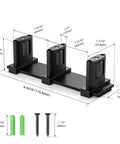 Adjustable Three Wheel Sliding Barn Door Floor Guide For Bypass Doors Black Finish With Ultra Smooth No Hassle Double Sided Pulley System Easy Install Heavy Duty Floor Guide For Closet Doors One Piece Design with hardware.