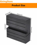 Heavy Duty Square Jack Pads With Anti-Slip Rubber Build For Safe Car Lifting And Pinch Weld Protection, size dimensions shown.