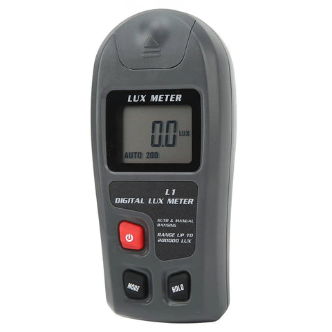 All In One Portable Digital Light Meter For Photography On The Go With Auto Shutdown Illuminance Lux Meter LCD Display Pocket Sized Illuminance Tester For Outdoor Shoots And Studio Work, front view