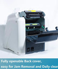 Two Pocket Money Counter With Pro Grade Bank Counterfeit Detection for Mixed Denomination and Multi Currency, back view open