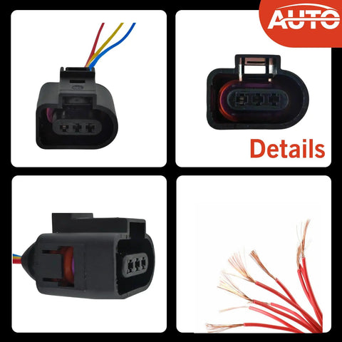 Oil Level Sensor Connector 3 Pin Wiring Harness For Volkswagen Passat B5 Audi A4 A6 Bora Golf Jetta 1J0973703 Replacement