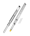 Beefy Heavy Duty 24 Inch Drawer Slides Pair With Locking 250 Lb Capacity Side Mount Ball Bearing Full Extension 3 Fold Rails