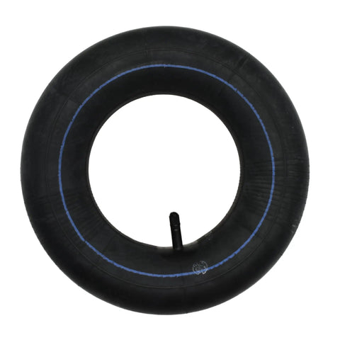 Replacement Inner Tube For 3.50/4.00-6 Inch Tires With TR13 Straight Valve visible from front view, showing valve position.