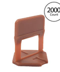 Tile Leveling System Clips One Thirty Second Inch 2000 Pack For Leveling Wall And Floor Tiles Eliminates Lippage Works With Three To Twelve Millimeter Tile Thickness