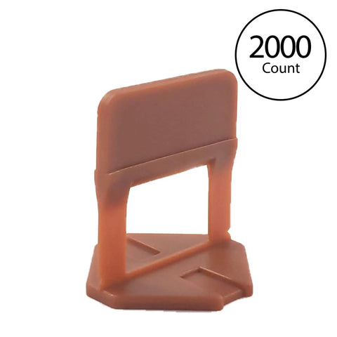 Tile Leveling System Clips One Thirty Second Inch 2000 Pack For Leveling Wall And Floor Tiles Eliminates Lippage Works With Three To Twelve Millimeter Tile Thickness