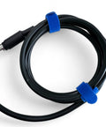 Coiled cord of Dew Heater Strip For 1.25 Inch Eyepieces Anti Fog Telescope Eyepiece Warmer Band with blue fasteners