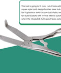 Universal Motorcycle Clutch Flywheel Holding Tool Engine Repair Fixture with steel grip for clutch hub maintenance.