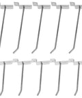 Heavy Duty Slatwall Hooks 50 Pack for Retail Shelves and Slat Walls Iron Hanging Hooks shown in layout