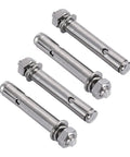 Hex Head Sleeve Anchor M6 X 60mm In 304 Stainless Steel For Pad Eye Plate Ceiling Hooks And Hanging Hardware Expansion Bolt One Quarter Inch