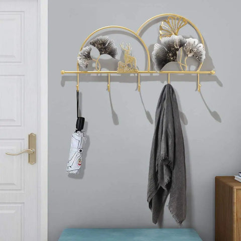 Heavy Duty Wall Mounted Coat Rack Hella Sturdy Iron Double Hooks For Entryway Mudroom Bathroom Rust Proof Finish No Fuss Setup Organizer For Coats Jackets Bags And Umbrella Daily Drivers with decorative design.