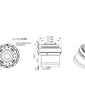 FPBIGCHA harmonic integrated servo motor module YF20 CAN drive, 48V, without brake, front view