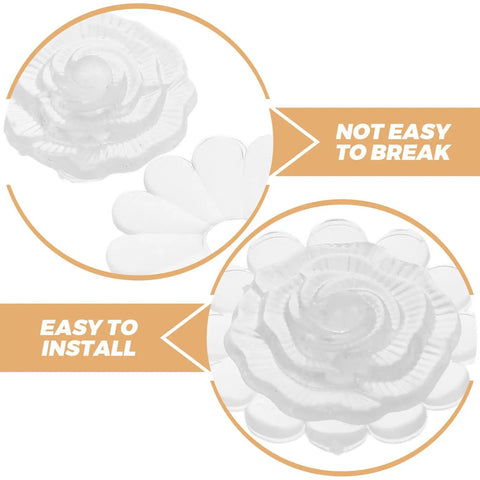 Heavy Duty 8Mm Umbrella Top Caps Double Pack Replacement Covers For Folding Parasols And Backyard Shade Gear Built Tough To Handle The Daily Grind Easy, showing transparent caps, easy to install and durable.