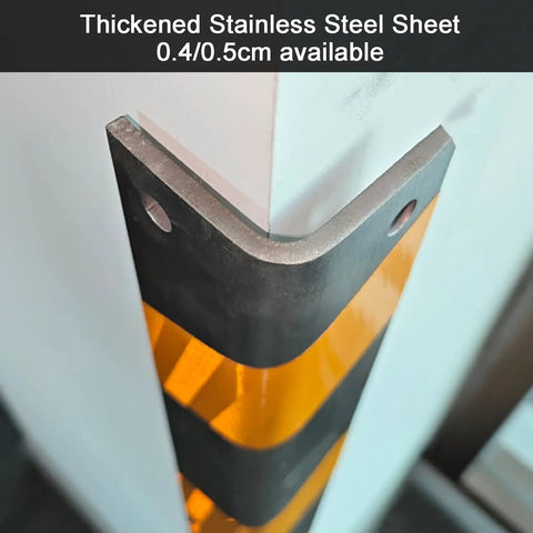 Bulletproof Stainless Steel Wall Corner Guard With Pre Drilled Mounting Base For Parking Garage And Industrial Frame Guard Doors Against Dings Scrapes And Bumps