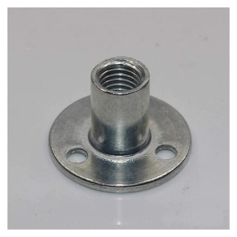 Straight Up Heavy Duty M12 Bedpost Connector Nuts For Furniture Assembly Zinc plated iron fitting with threaded hole.