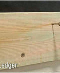 Heavy Duty 4 Inch Structural Wood Screws Featuring Star Drive And Double Barrier Coating Premium Carbon Steel Fasteners 50 Pack in use on deck ledger.