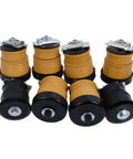 Heavy Duty Body Cab Mount Bushing Kit Direct Swap Replaces 924-320 set of 8 yellow and black bushings for Ford trucks