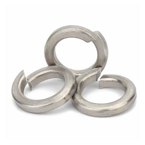 Heavy Duty Spring Lock Washers for Industrial Fasteners in M2 TA2 and M24 Sizes, corrosion resistant steel, smooth surface