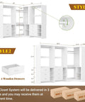 Legit Heavy Duty L Shaped Closet System With Six Roomy Drawers Plus Four Sturdy Hanging Rods Corner Tower Module For Walk In Wardrobe Setup detailed design and dimensions.