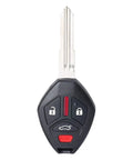 Black Four Button Keyless Entry Remote Key Fob Replacement For Mitsubishi Lancer 2008 To 2015 With FCC ID G8D-625M-A