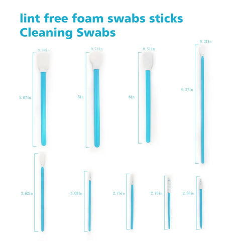 Foam Tip Cleaning Swab Kit With 9 Types And 33 Pcs For Cameras Lenses Optical Instruments Electronics Inkjet Print Heads And Car Detailing Lint Free Residue Free Cleaning For Hard To Reach Corners, 9 swab shapes