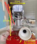 300W Micro Hydroelectric Generator For Off Grid Power Portable Water Turbine with natural drop design and copper winding