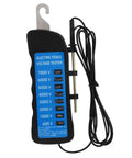 High Precision Electric Fence Voltage Tester With Six Neon Indicator Lights Ultra Portable Fence Meter For Livestock Pros And Orchard Fences Keeping Safety Checks Simple And Quick Detect Faults Fast.