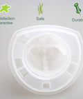 Top view of a white plastic 10 Pack Replacement Vacuum Filter Set For VF110 Hand Vac And CHV Series Models Keeps Your Home Clean.