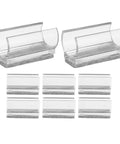 U Shaped Chair Leg Caps With Felt Pads And Floor Glides For Tubular Furniture Feet Cushioned Anti Scratch And Quiet Glide