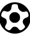Graphic representation of a tamper-proof socket design for 11-Piece Star Plus 5-Point Tamper-Proof Socket Set For High Torque Applications