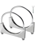 Heavy Duty 5 Inch U Bolt Exhaust Clamp Set For 5 Inch OD Exhaust Pipes, Stainless Steel Saddle Style U Muffler Clamp, 2 Pack