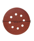 Grab These 100PCS 5 Inch Sanding Discs With 8-Hole Hook And Loop Fastener For Smooth Finish, 60 To 1500 Grit Set showing a 5-inch sanding disc with 8 holes.