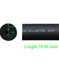 Foam Pipe Insulation Tubing For Handles And Pipes, 6mm Inner, 9mm Outer, 1.8m Long, close-up showing dimensions and length