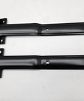 Black Aluminum 16 Inch Strap Hinges Pair For Trailer And RV Doors Offset Bent Design Rust Resistant 270 Degree Swing