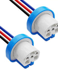 Universal 9007 9004 HB1 HB5 High Temperature Ceramic Pigtail Plug Male Wire Harness Three Pin Connector for car fog light.