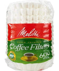 Basket Coffee Filters For 8 To 12 Cup Drip Makers, White, Pack Of 600, Fits Most Standard Basket Style Brewers, Easy Cleanup