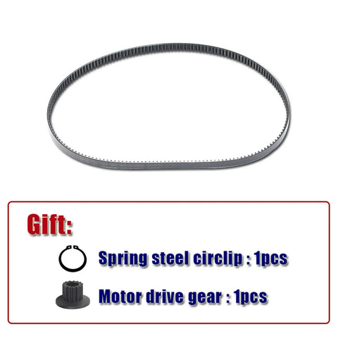 Bread Maker Replacement Belt For Bread Machines 537mm 179 Tooth with spring steel circlip and motor drive gear