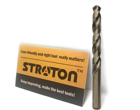 Eight Percent Cobalt M42 Twist Drill Bits Set 1.5mm To 6.5mm 13 Piece Set for stainless steel with product packaging.