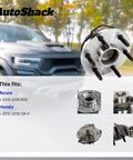 Rear Wheel Hub Bearing Assemblies With ABS Left And Right Two Piece Set For 2012 2016 Honda CR V And 2013 2015 Acura RDX