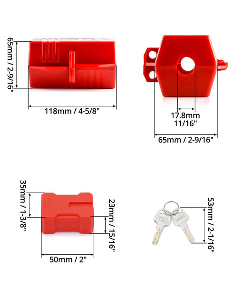 Lock It Down Safely With Heavy Duty Electrical Plug Lockouts For Lock Out Tag Out Safety Procedures No Messing Around Secure Two Or Three Prong Plugs Right Away With This Two Pack Of Rugged Industrial Equipment