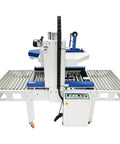 High Capacity Full Automatic Double Flap Case Sealer Machine For Carton Packing, designed with adjustable height and width.